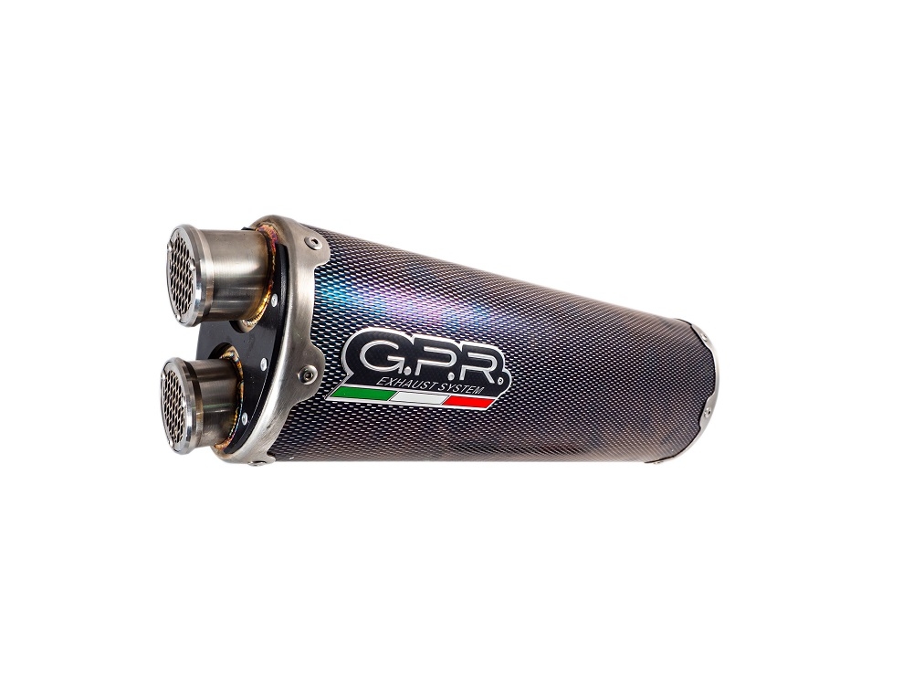 Exhaust compatible with Triumph Tiger 1200 Gt - Rally 2022-2024, Dual Inox, Slip-on exhaust including removable db killer and link pipe, EPA-compliant 