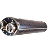 Exhaust compatible with Triumph Tiger 1200 Gt - Rally 2022-2024, Dual Inox, Slip-on exhaust including removable db killer and link pipe, EPA-compliant 