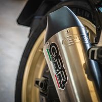 Exhaust compatible with Ducati Scrambler 803 2015-2016, Gpe Ann. titanium, Slip-on exhaust including removable db killer and link pipe 