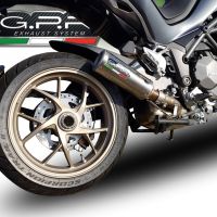 Exhaust compatible with Ducati Multistrada 1260 2018-2020, M3 Titanium Natural, Slip-on exhaust including removable db killer and link pipe, EPA-compliant 
