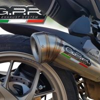 Exhaust compatible with Ducati Multistrada 1260 2018-2020, Powercone Evo, Slip-on exhaust including removable db killer and link pipe, EPA-compliant 