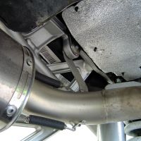 Exhaust compatible with Ktm 990 Superduke R 2004-2012, Gpe Ann. titanium, Dual slip-on including removable db killers and link pipes 