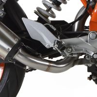 Exhaust compatible with Ktm 390 DUKE 2013-2016, Gpe Ann. titanium, Slip-on exhaust including link pipe 