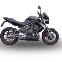 Exhaust compatible with Kawasaki NINJA 650 R 2006-2011, Gpe Ann. Poppy, Slip-on exhaust including removable db killer and link pipe 