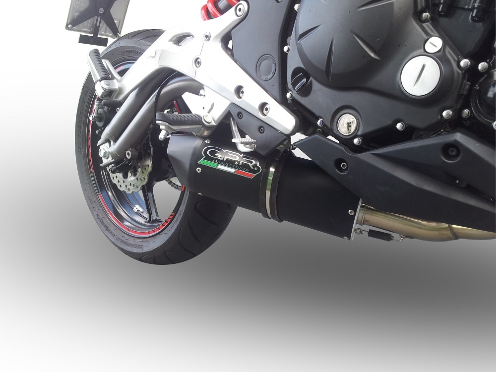 Exhaust compatible with Kawasaki ER-6N 2012-2016, Furore Nero, Full system exhaust, including removable db killer 