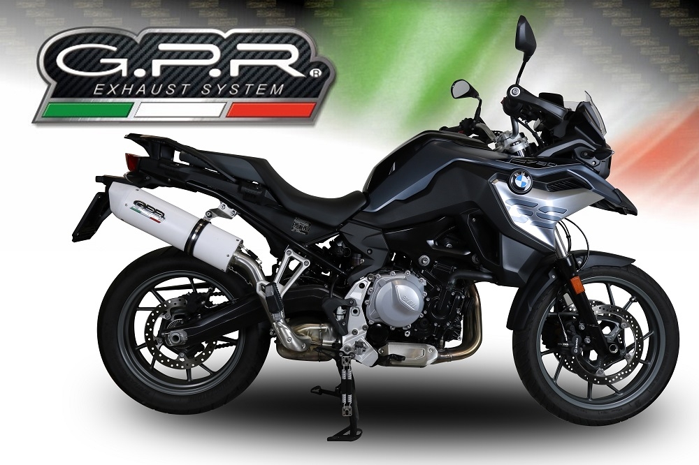 Exhaust compatible with Bmw F750GS 2021-2024, Albus Evo4, Slip-on exhaust including removable db killer and link pipe, EPA-compliant 