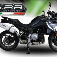 Exhaust compatible with Bmw F750GS 2021-2024, Albus Evo4, Slip-on exhaust including removable db killer and link pipe, EPA-compliant 