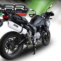 Exhaust compatible with Bmw F750GS 2021-2024, Albus Evo4, Slip-on exhaust including removable db killer and link pipe, EPA-compliant 