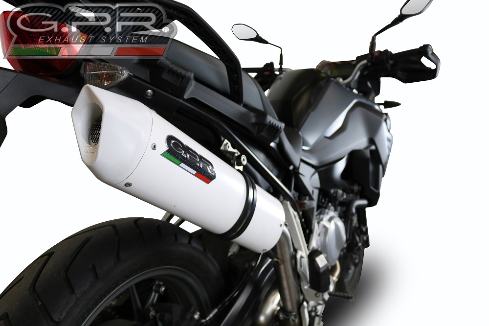 Exhaust compatible with Bmw F750GS 2021-2024, Albus Evo4, Slip-on exhaust including removable db killer and link pipe, EPA-compliant 