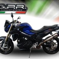 Exhaust compatible with Bmw F800R 2017-2019, GP Evo4 Titanium, Slip-on exhaust including removable db killer and link pipe 