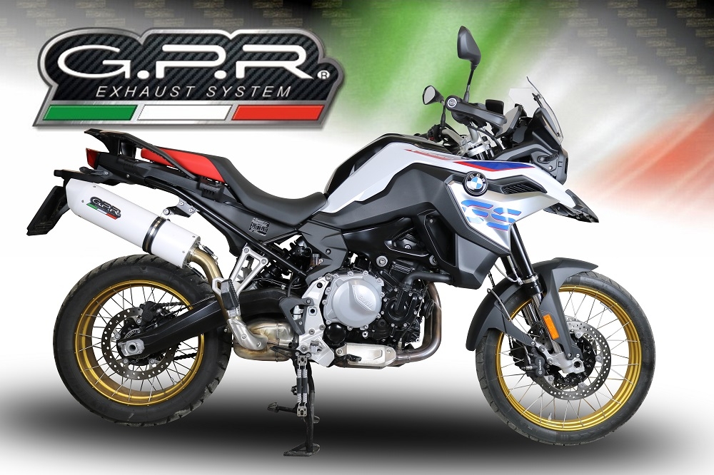 Exhaust compatible with Bmw F 800 Gs 2024-2025, Albus Evo4, Slip-on exhaust including removable db killer and link pipe, EPA-compliant 