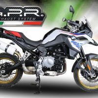 Exhaust compatible with Bmw F 800 Gs 2024-2025, Albus Evo4, Slip-on exhaust including removable db killer and link pipe, EPA-compliant 