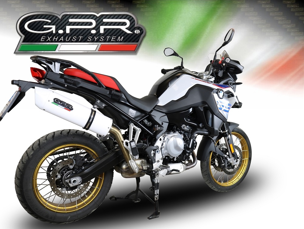 Exhaust compatible with Bmw F 800 Gs 2024-2025, Albus Evo4, Slip-on exhaust including removable db killer and link pipe, EPA-compliant 