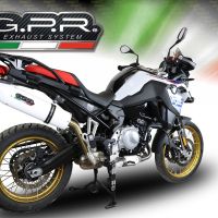 Exhaust compatible with Bmw F 800 Gs 2024-2025, Albus Evo4, Slip-on exhaust including removable db killer and link pipe, EPA-compliant 