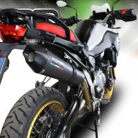 Exhaust compatible with Bmw F850GS - Adventure 2018-2020, GP Evo4 Black Titanium, Slip-on exhaust including removable db killer and link pipe 