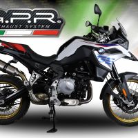 Exhaust compatible with Bmw F850GS - Adventure 2021-2024, GP Evo4 Titanium, Slip-on exhaust including removable db killer and link pipe 