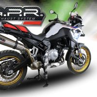 Exhaust compatible with Bmw F850GS - Adventure 2021-2024, GP Evo4 Titanium, Slip-on exhaust including removable db killer and link pipe 