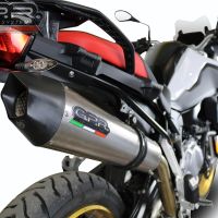 Exhaust compatible with Bmw F850GS - Adventure 2021-2024, GP Evo4 Titanium, Slip-on exhaust including removable db killer and link pipe 