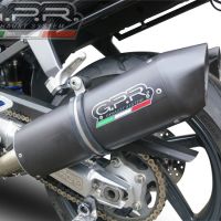 Exhaust compatible with Aprilia Sl - Falco 1000 2000-2004, Furore Nero, Dual slip-on including removable db killers and link pipes, EPA-compliant 