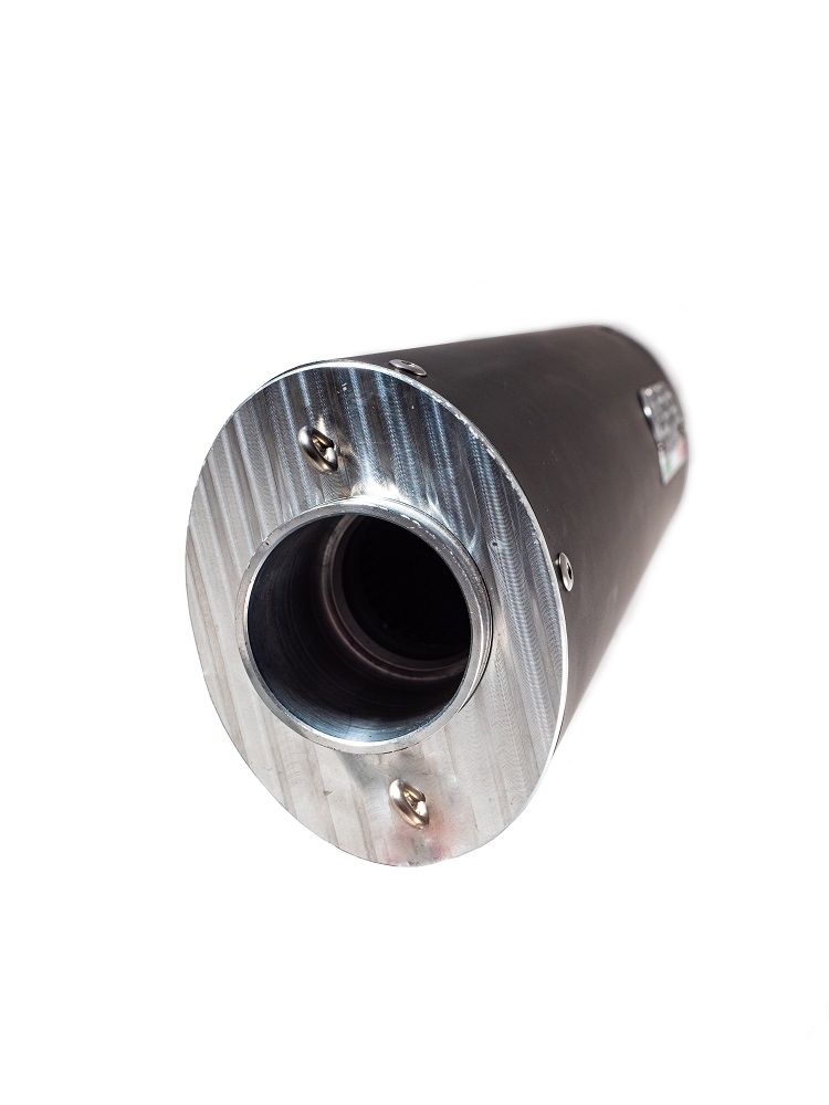 Exhaust compatible with Triumph Tiger 800 - Xr - Xc - Xrx - Xcx - Xrt - Xca 2017-2021, Furore Evo4 Nero, Slip-on exhaust including removable db killer and link pipe, EPA-compliant 