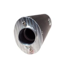 Exhaust compatible with Triumph Tiger 800 - Xr - Xc - Xrx - Xcx - Xrt - Xca 2017-2021, Furore Evo4 Nero, Slip-on exhaust including removable db killer and link pipe, EPA-compliant 