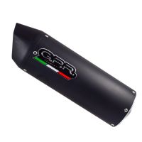 Exhaust compatible with Aprilia Dorsoduro 900 2017-2020, Furore Nero, Dual slip-on exhausts including link pipes 