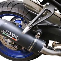 Exhaust compatible with Yamaha FZ-8 2010-2016, Furore Nero, Slip-on exhaust including removable db killer and link pipe 