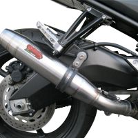 Exhaust compatible with Yamaha FZ-8 2010-2016, Deeptone Inox, Slip-on exhaust including removable db killer and link pipe 