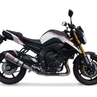 Exhaust compatible with Yamaha FZ-8 2010-2016, Gpe Ann. titanium, Slip-on exhaust including removable db killer and link pipe 