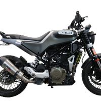 Exhaust compatible with Husqvarna Vitpilen 401 2020-2020, GP Evo4 Titanium, Slip-on exhaust including removable db killer and link pipe 