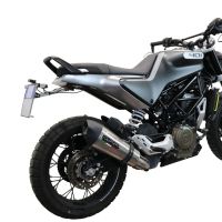Exhaust compatible with Husqvarna Vitpilen 401 2020-2020, GP Evo4 Titanium, Slip-on exhaust including removable db killer and link pipe 