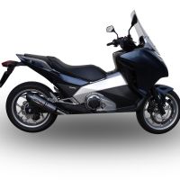Exhaust compatible with Honda Integra 700 2012-2013, Gpe Ann. Poppy, Slip-on exhaust including removable db killer and link pipe 