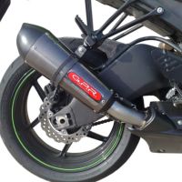 Exhaust compatible with Kawasaki ZX-6R/RR 2009-2025, Gpe Ann. Poppy, Slip-on exhaust including removable db killer and link pipe 