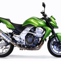 Exhaust compatible with Kawasaki Z-750 S 2007-2014, Trioval, Slip-on exhaust including removable db killer and link pipe 
