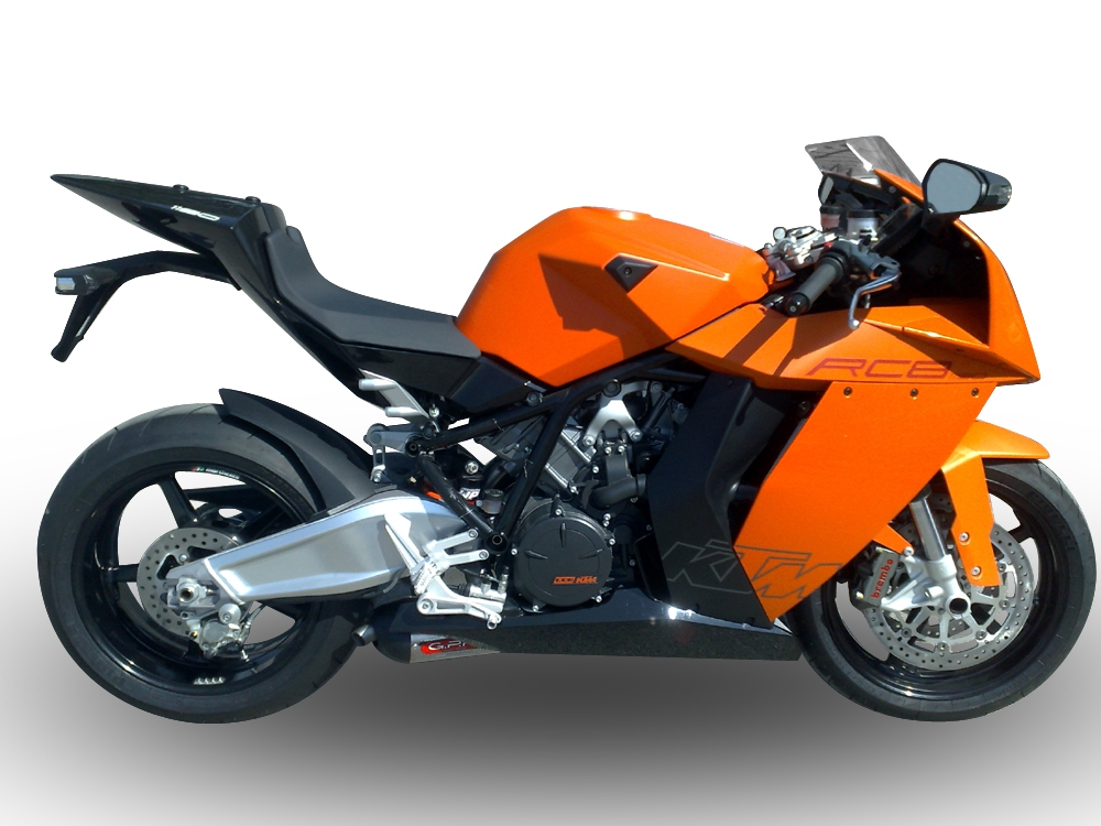 GPR exhaust compatible with  Ktm RC8R 2008-2014, New Grand Prix Evo Titanium, Full system exhaust including removable db killer and catalyst, EPA-compliant 