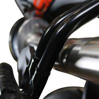 Exhaust compatible with Ktm 250 Duke 2017-2020, Deeptone Inox, Slip-on exhaust including link pipe 