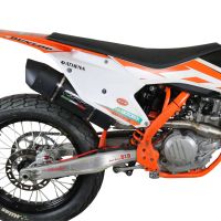 Exhaust compatible with Ktm 450 SXF 2016-2018, Furore Nero, Full system exhaust, including removable db killer/spark arrestor 