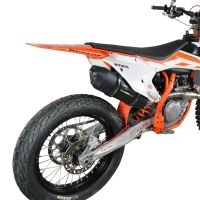 Exhaust compatible with Ktm 450 SXF 2016-2018, Furore Nero, Full system exhaust, including removable db killer/spark arrestor 