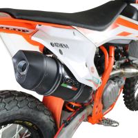 Exhaust compatible with Ktm 450 SXF 2016-2018, Furore Nero, Full system exhaust, including removable db killer/spark arrestor 