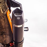 Exhaust compatible with Ktm 890 Adventure R/Rally 2021-2024, GP Evo4 Black Titanium, Slip-on exhaust including removable db killer and link pipe 
