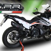 Exhaust compatible with Ktm 790 Adventure 2025-2026, Furore Nero, Slip-on exhaust including link pipe 