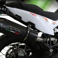 Exhaust compatible with Ktm 790 Adventure 2025-2026, Furore Nero, Slip-on exhaust including link pipe 