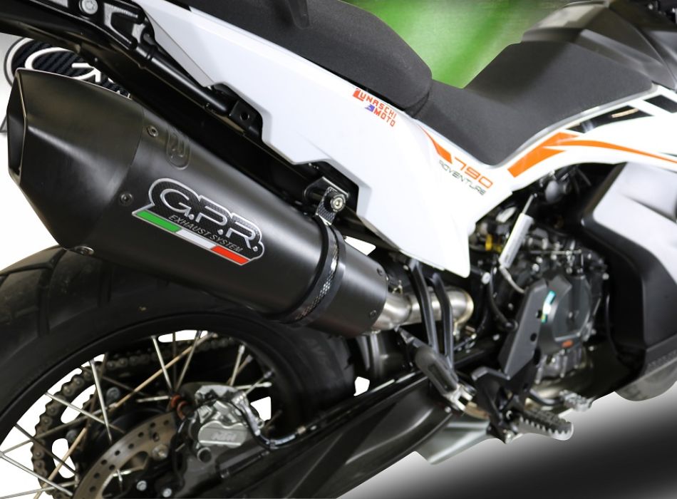 Exhaust compatible with Ktm 790 Adventure 2021-2024, GP Evo4 Black 