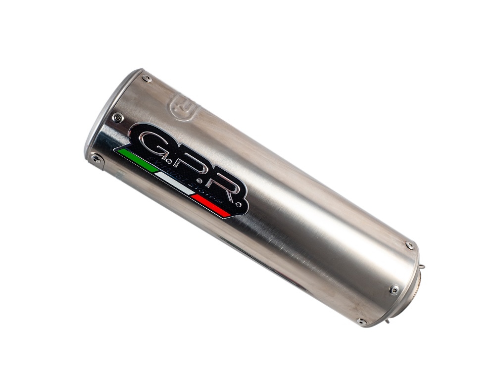 GPR exhaust compatible with  Zontes Zt 125 G1 - U - U1 - Z2 2020-2024, M3 Inox , Full system exhaust including removable db killer and catalyst, EPA-compliant 