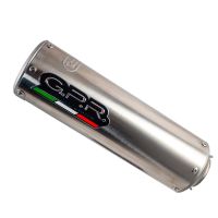 GPR exhaust compatible with  Zontes Zt 125 G1 - U - U1 - Z2 2020-2024, M3 Inox , Full system exhaust including removable db killer and catalyst, EPA-compliant 