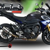 Exhaust compatible with Yamaha FJ-09 Tracer 2015-2016, Gpe Ann. titanium, Full system exhaust, including removable db killer 