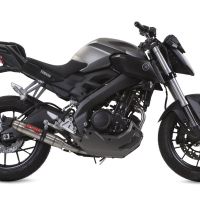 Exhaust compatible with Yamaha Mt 125 2017-2019, Deeptone Inox, Full system exhaust, including removable db killer 