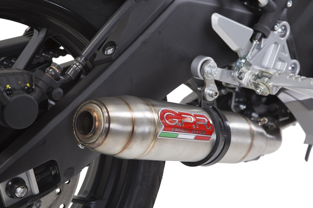 Exhaust compatible with Yamaha Mt 125 2017-2019, Deeptone Inox, Full system exhaust, including removable db killer 