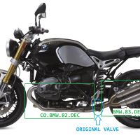 GPR exhaust compatible with  Bmw R Nine-T 1200 - Pure - Racer - Scrambler - Urban G/S 2013-2016, Deeptone Inox, Full system exhaust including removable db killer and catalyst, EPA-compliant 