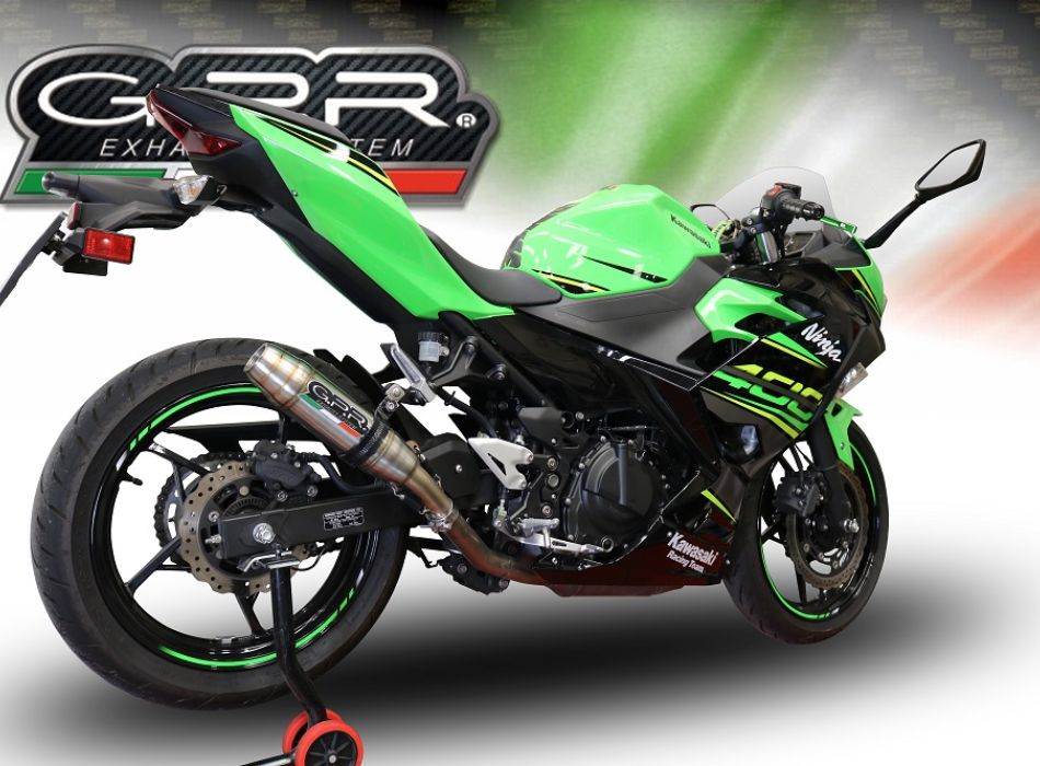 Exhaust compatible with Kawasaki Z400 2018-2022, Deeptone